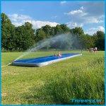 Erklärung Airtrack als Wasserrutsche bei Ferienkurse Bayreuth